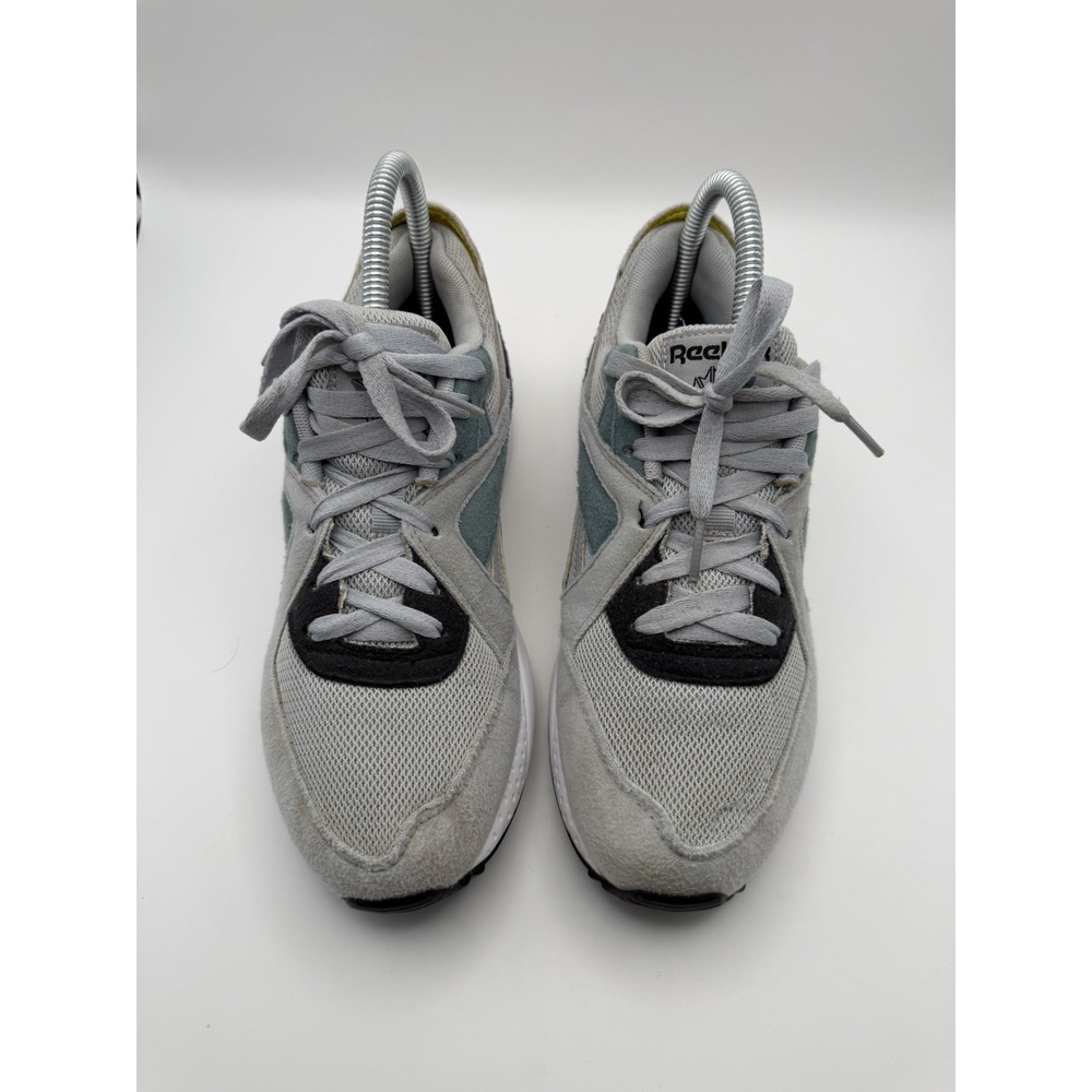 Reebok Pyro Youth Size 5Y (Women's 6.5) Gray White Teal Retro Running Shoes - Picture 5 of 9